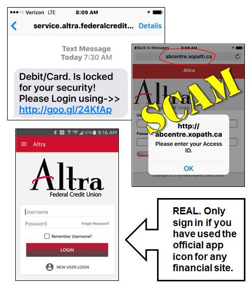Scam texts Scam texts
